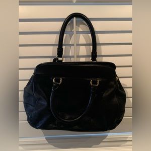 Black Prada Pebbled Leather Bag